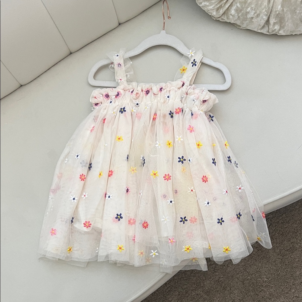 Floral Embellished Kids Formal Dress - Picture 1 of 2